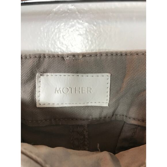 Mother Denim Womens 25 The Shaker Prep Fray Killing Time Tan Pink Racing Stripe - Picture 7 of 13